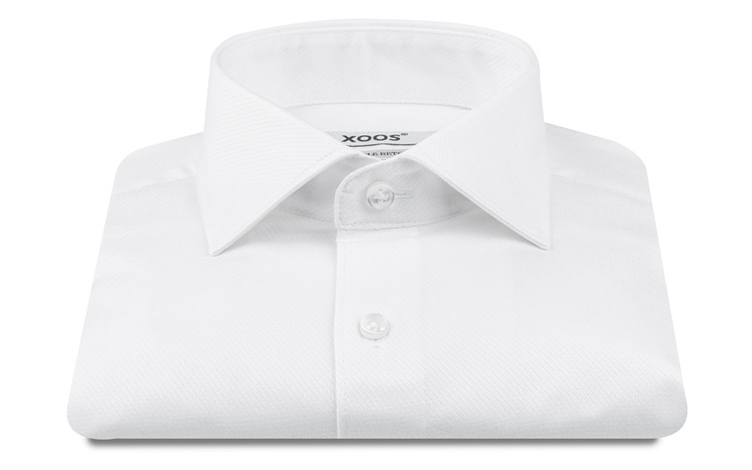 Chemise en jacquard blanc...
