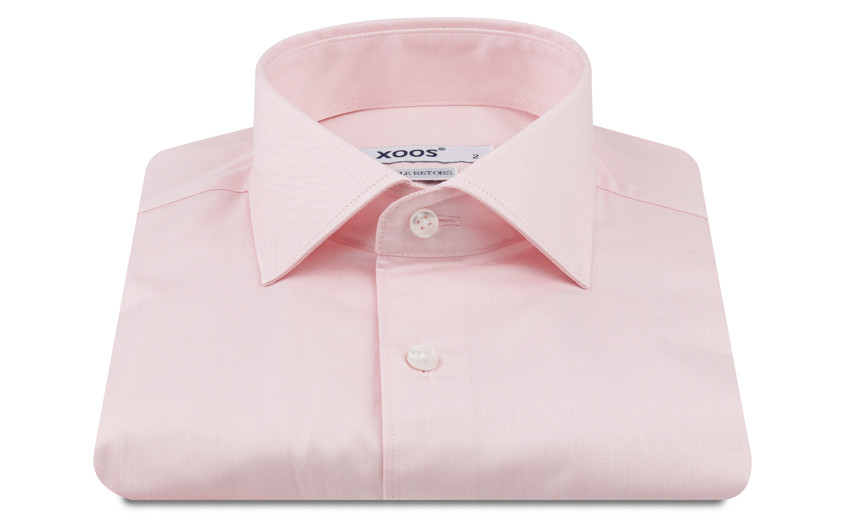 Chemise en twill rose...