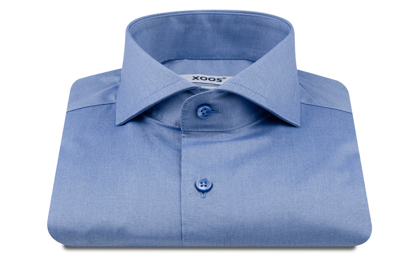 Chemise en pinpoint indigo...