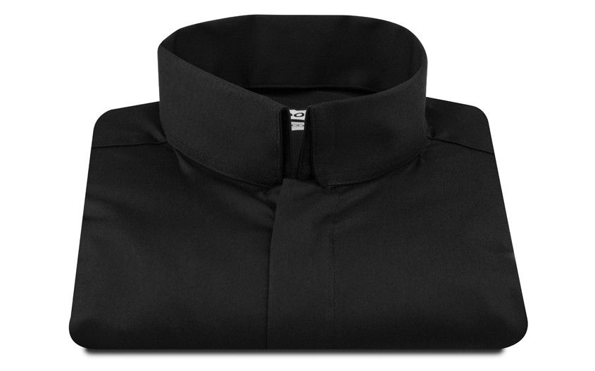 Chemise noire à col...