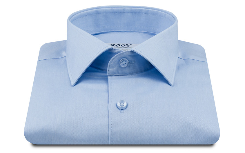 Chemise bleue en Twill et...